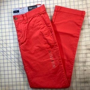 NWT Tommy Hilfiger Bright Red TH Flex Chino 30x32